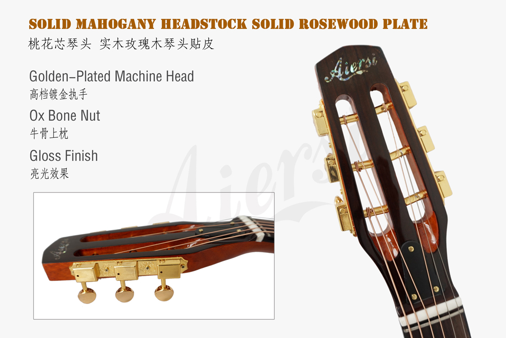 aiersi brand flame maple gypsy guitar for sale (3)