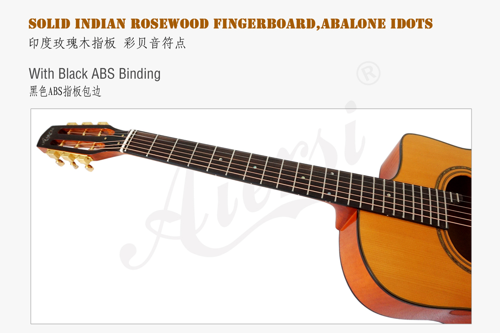 aiersi brand flame maple gypsy guitar for sale (5)