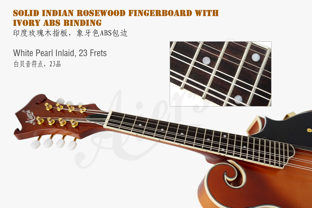 aiersi brand F style solid top mandolin for sale (3)