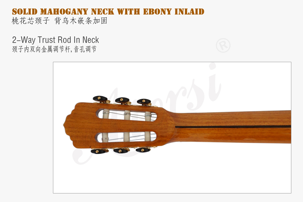 Aiersi smallman guitar with Figured Maple back and side (5)