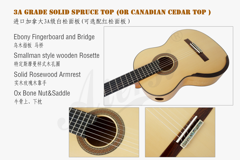 aiersi brand figured maple smallman guitar (2)