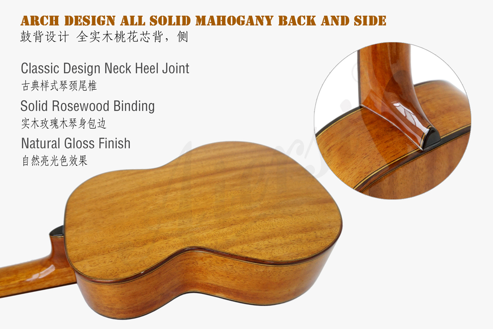 aiersi brand 26 inch fingerstyle acoustic tenor ukulele (5)