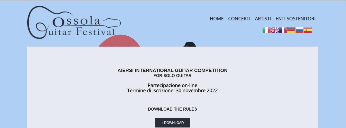 Aiersi italy guitar festival 2022