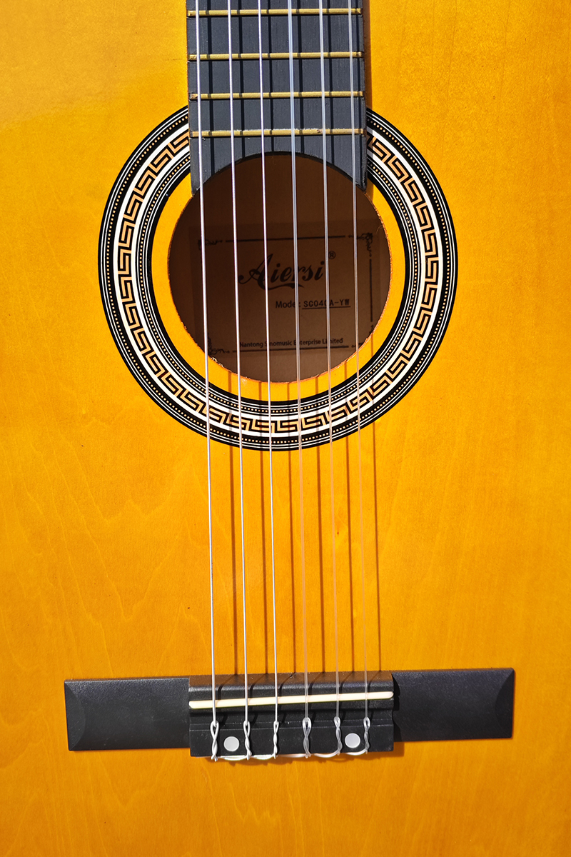 orange colour classical guitar SC040 (8)