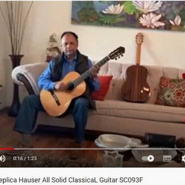 Buyer Review Aiersi All Solid Vintage Hauser Replica Classical Guitar SC093F