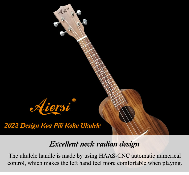 Aiersi Koa Pili Koko Ukulele | Aiersi Brand Guitar Bass Ukulele Store