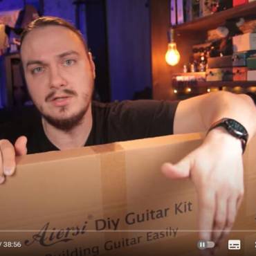 Video Review Aiersi Paulownia Wood Tele Electric Guitar Kit