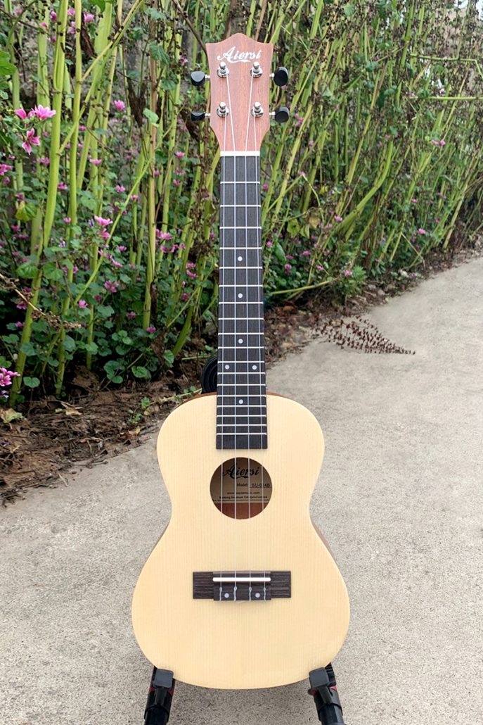 24 Inch Spruce Top Concert Ukulele - Aiersi Guitar