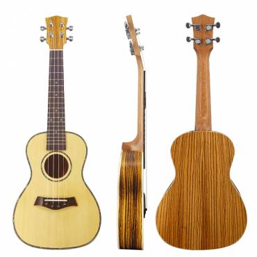 Solid Top Zebrawood Ukulele