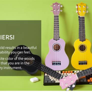 UkeGuide Ukulele Review for Aiersi SU-001C Colored Soprano Ukulele