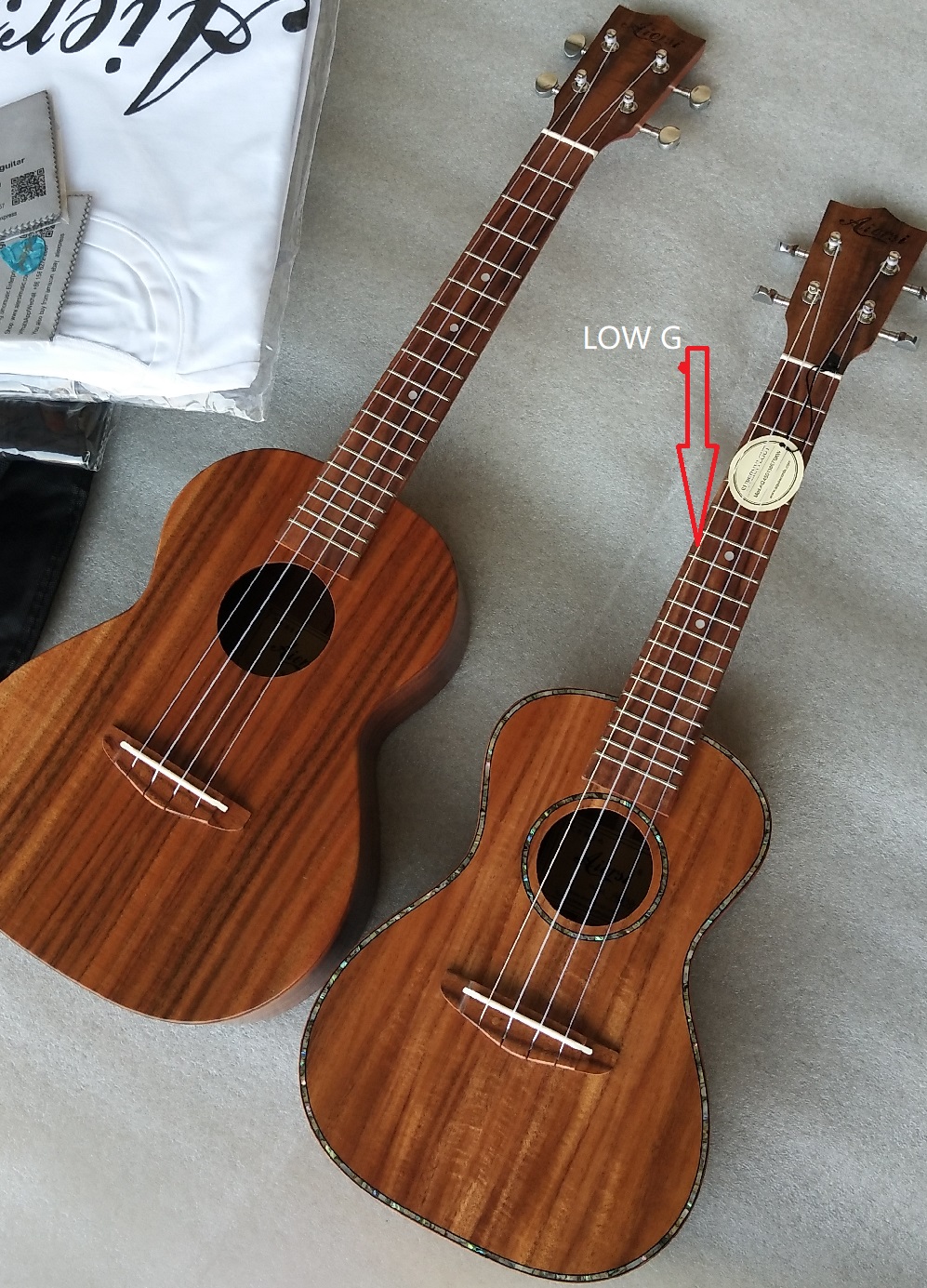 Aiersi Low G String Concert Ukulele