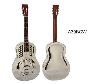 Duolian Gloss Chrome Resonator Guitar A39BCW