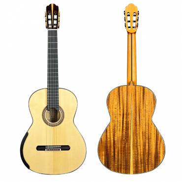 Yulong Guo Koa Body Concert Classical Guitar GC04AC