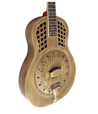 Duolian Vintage Golden Resonator Guitar
