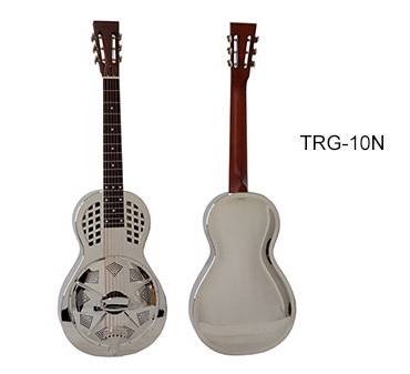 Parlour Gloss Chrome Resonator Guitar TRG10N