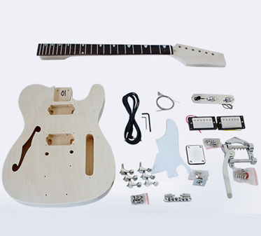 F Hole Tele Electric Guitar Kit