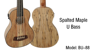 Spalted Maple Bass Ukulele Fretless U-Bass