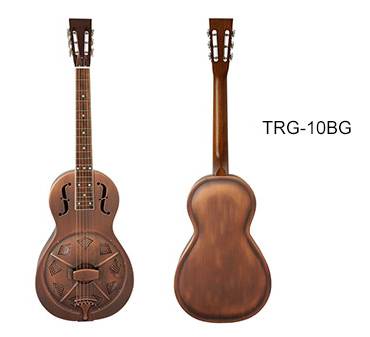 Red Rust Parlour Resonator Guitar TRG10BG