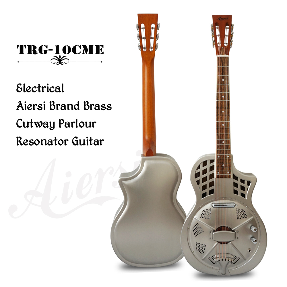 Matt Electric Parlour Resonator Guitar Aiersi Brand Guitar Bass