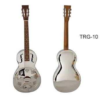 Gloss Chrome Parlour Resonator Guitar TRG10