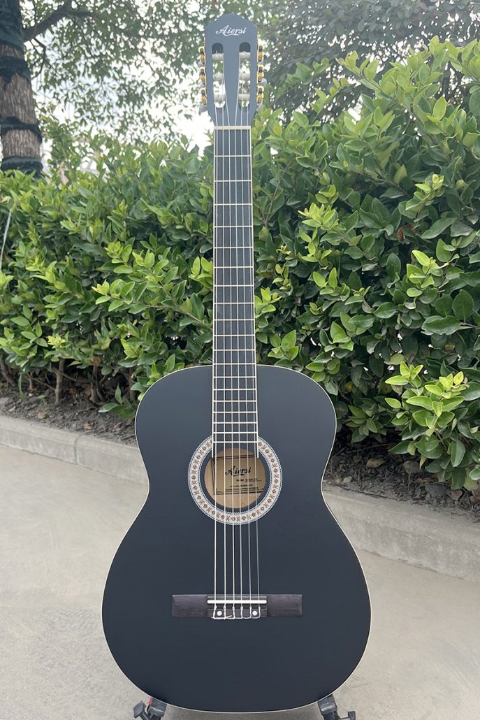 aiersi black classical guitar 1