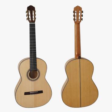Vintage All Solid Spanish Cypress Body Flamenco Blanca Guitar SC095F