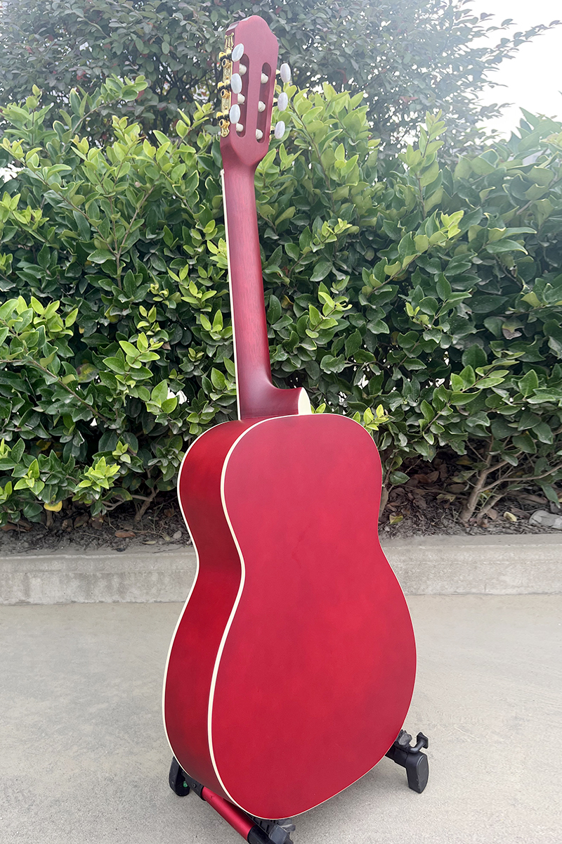 aiersi red classical guitar (1)