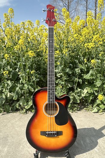 [Video] 4 String Sunburst Colour Electric Acoustic Bass