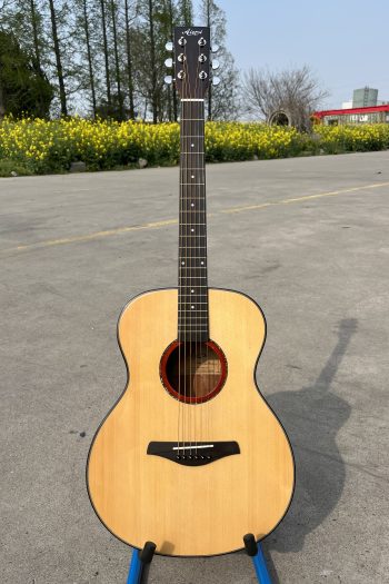 [Video] Glossy Solid Spruce Top Mahogany Orchestra Acoustic Guitar