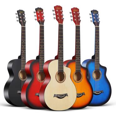 Colourful 38 Inch Cutaway Acoustic guitar