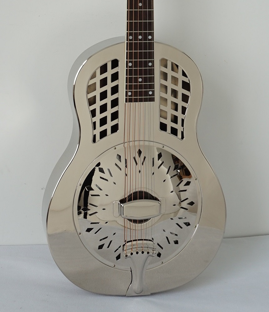 Duolian Gloss Chrome Resonator Guitar