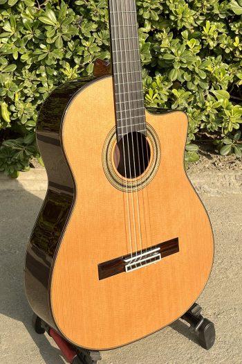 All Solid Cedar Top Cutaway Classical Guitar