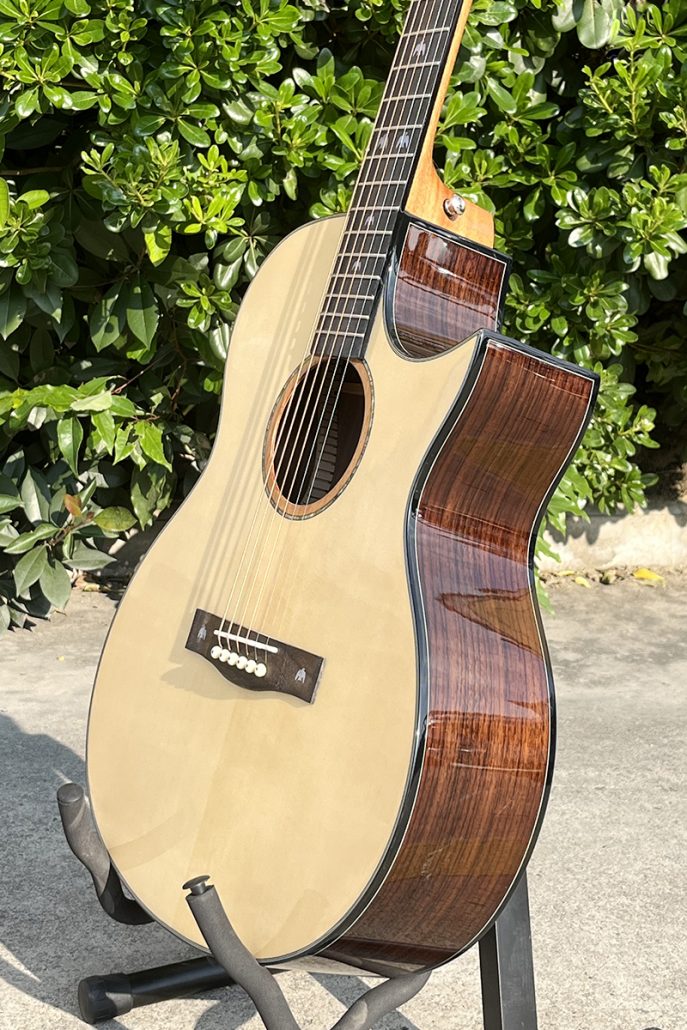 Solid Top Rosewood Body Gloss Finish JF Style Acoustic Guitar