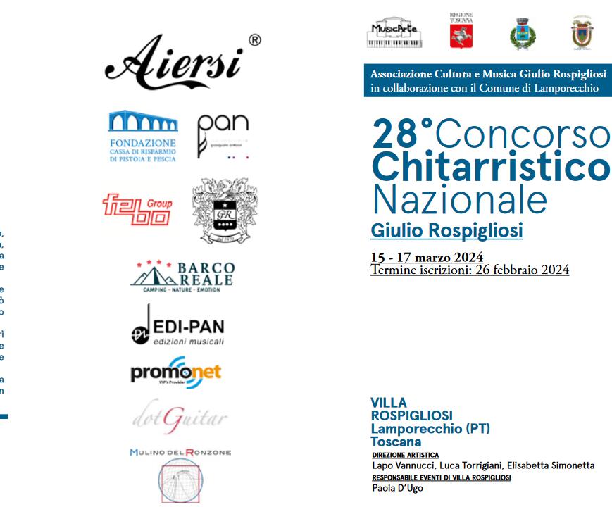 Aiersi at 28° Concorso Chitarristico Nazionale “Giulio Rospigliosi