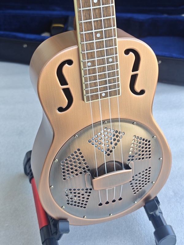 Red Copper Concert Resonator Ukulele