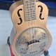 F Hole Red Rust Satin Brass Concert Resonator Ukulele