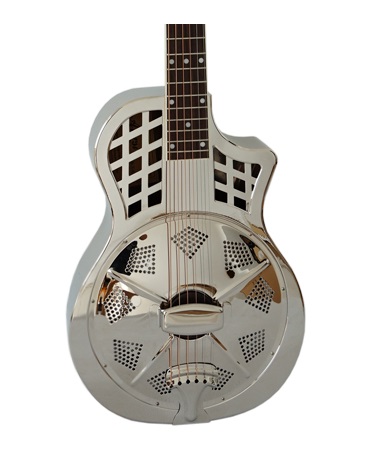 Glossy Cutaway Parlour Resonator Guitar