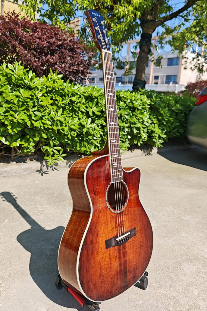 Solid Spruce Top Vintage RedBurst Glossy GA Style Acoustic Guitar
