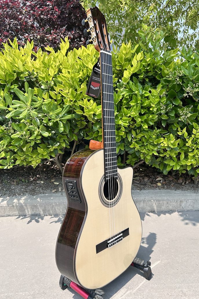 All Solid Spruce Top Cutaway Electric Classical Guitar