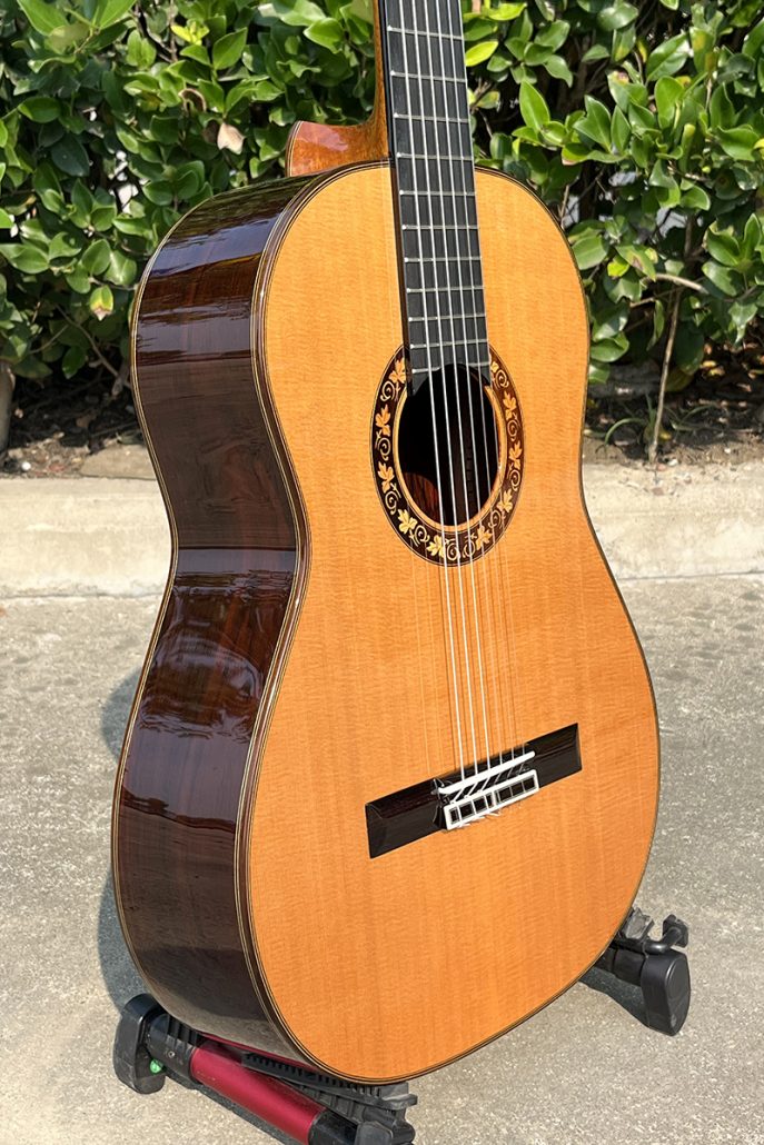 Cocobolo Body All Solid Cedar Top Classical Guitar