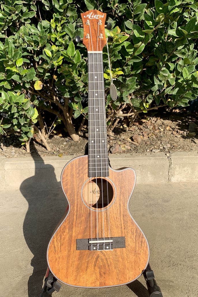 Mango Wood Cutaway 26 Inch Tenor Ukulele