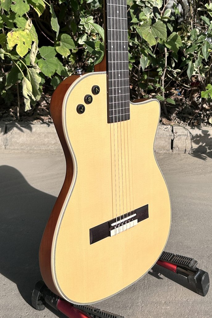 Slimline All Solid Spruce Top Electric Classical Guitar