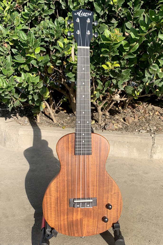 26 Inch Solid koa Wood Electric Tenor Ukulele