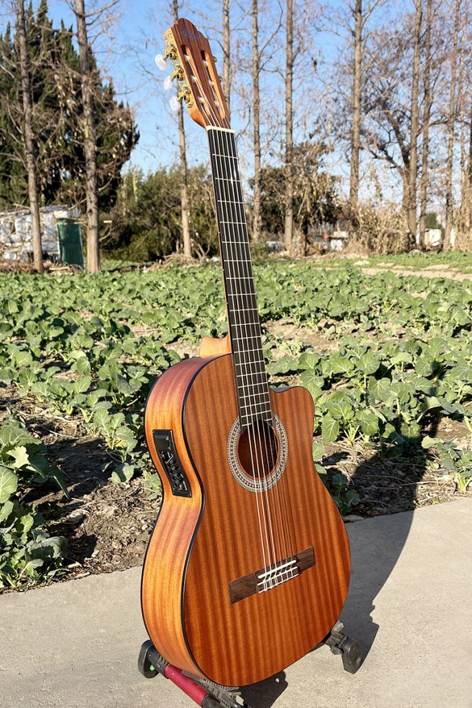 Matt Cutaway Mahogany Electric Classical Guitar