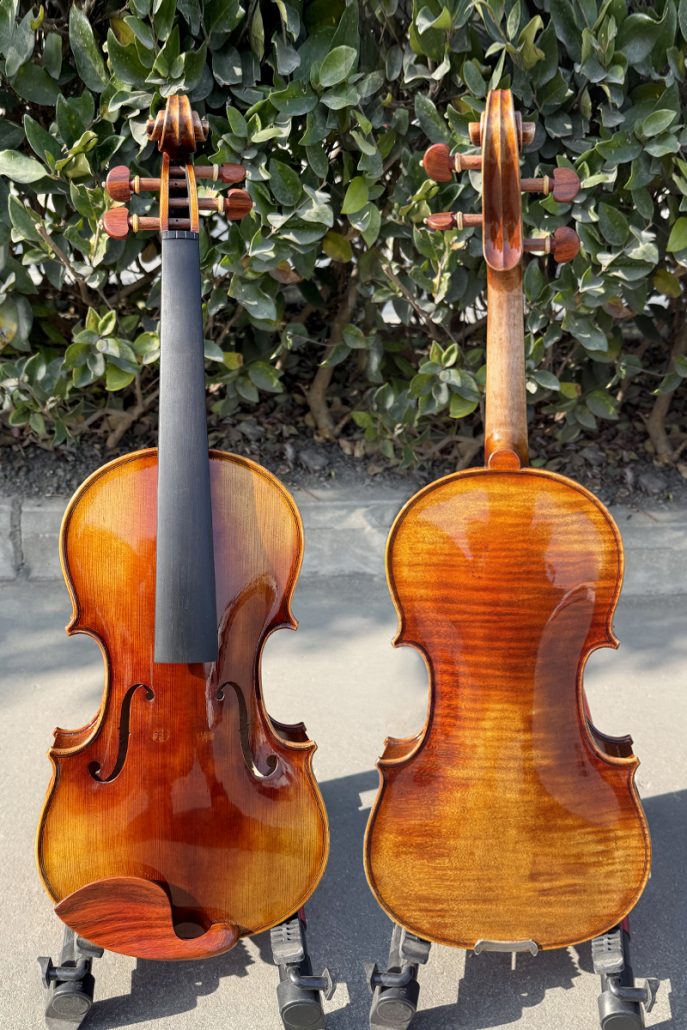 Antique Red Brown European Material Violin
